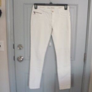 Ladies White Denim Jeans by DL1961 Amanda Skinny Size 28